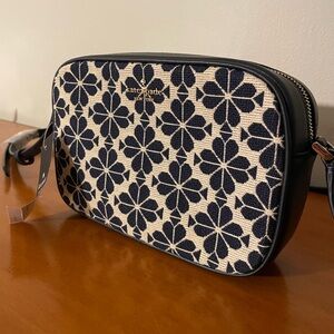 NWT KATE SPADE Mini Camera Bag Flower Blue Crossbody $279